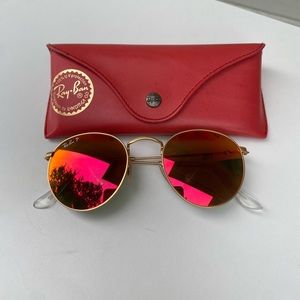 Orange Reflective Ray-Bans